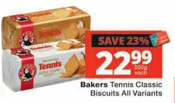 Checkers Bakers Tennis Classic Biscuits offer