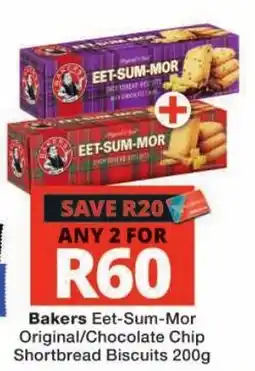 Checkers Bakers Eet-Sum-Mor Shortbread Biscuits offer