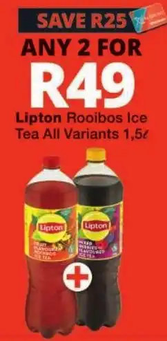 Checkers Lipton Rooibos Ice Tea All Variants offer