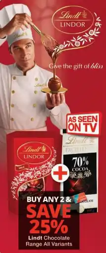 Checkers Lindt Chocolate Range offer
