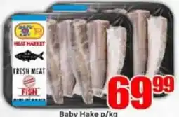 Three Star Cash and Carry MEAT MARKET Baby Hake offer