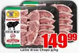 Three Star Cash and Carry MEAT MARKET MUTTON Lamb Braai Chops offer