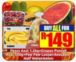 Three Star Cash and Carry Pears Assorted offer