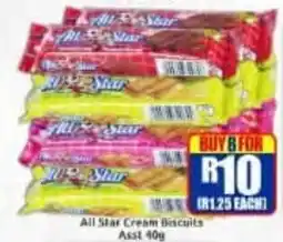 Three Star Cash and Carry All Star Cream Biscuits Assorted offer