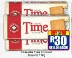 Three Star Cash and Carry Casa-Mia Time Coconut Biscuits offer