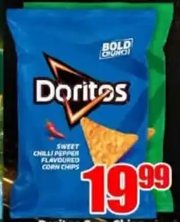Three Star Cash and Carry Doritos Sweet Chilli Pepper Flavoured Corn Chips offer