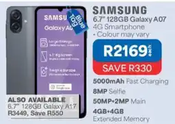 OK Furniture SAMSUNG 6.7" 128GB Galaxy A07 4G Smartphone offer