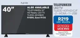 OK Furniture Telefunken 40" LED TV offer