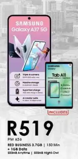 Chatz Connect SAMSUNG Galaxy A37 5G offer