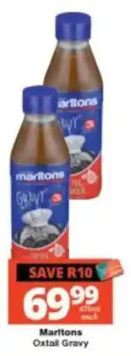 Checkers Martltons Oxtail Gravy offer