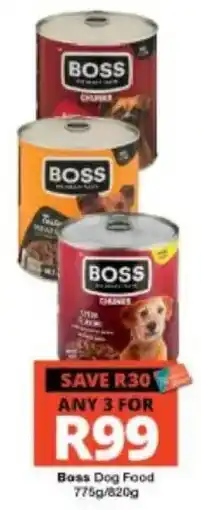 Checkers Boss Dog Food offer