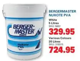 Cashbuild BERGER MASTER Nukote PVA offer