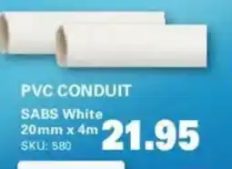 Cashbuild PVC CONDUIT SABS White offer