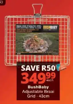 Checkers BushBaby Adjustable Braai Grid offer