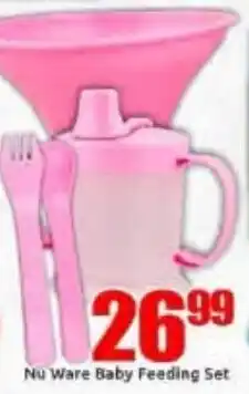 Three Star Cash and Carry Nu Ware Baby Feeding Set offer