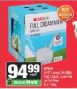 SuperSpar SPAR FULL CREAM MILK offer