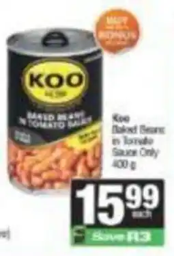 SuperSpar Koo Baked Beans in Tomato Sauce offer