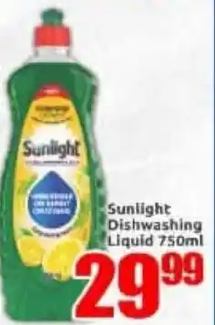 Three Star Cash and Carry Sunlight Dishwashing Liquid offer