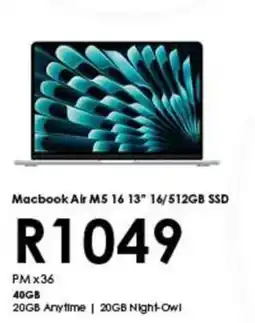 Chatz Connect Macbook Air M5 16 13" 16/512GB SSD offer