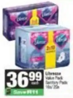 SuperSpar Libresse Sanitary Pads offer