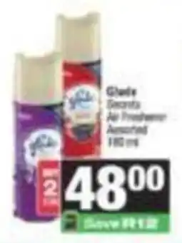 SuperSpar Glade Secrets Air Freshener Assorted offer