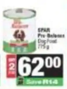 SuperSpar SPAR Pre-Balanced Dog Food offer