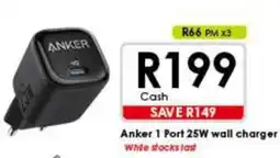 Chatz Connect Anker 1 Port 25W wall charger offer