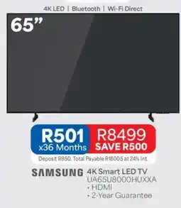 OK Furniture SAMSUNG 4K Smart LED TV offer