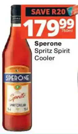 Checkers Liquor Shop Sperone Spritz Spirit Cooler offer
