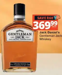 Checkers Liquor Shop Jack Daniel's Gentleman Jack Whiskey offer