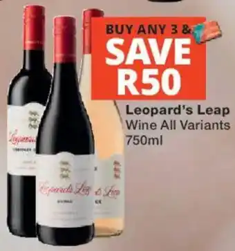 Checkers Liquor Shop Leopard's Leap Wine All Variants offer