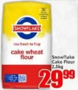 Three Star Cash and Carry Snowflake Cake Flour offer