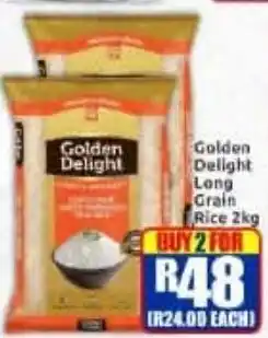 Three Star Cash and Carry Golden Delight Long Grain Rice offer