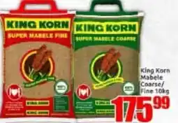 Three Star Cash and Carry King Korn Mabele Coarse/Fine offer
