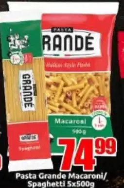 Three Star Cash and Carry Pasta Grande Macaroni/Spaghetti offer