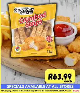 Die Visfabriek Supreme Chicken Crumbed Strips offer