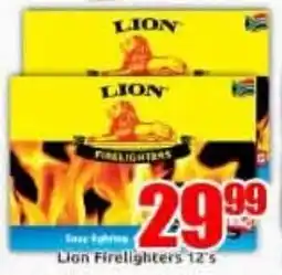 Three Star Cash and Carry Lion Firelighters offer