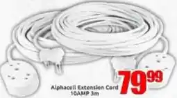 Three Star Cash and Carry Alphacell Extension Cord offer