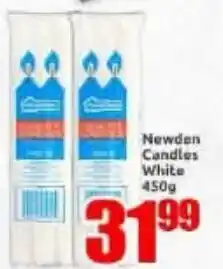 Three Star Cash and Carry Newden Candles White offer