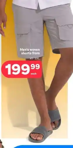 PEP Men's woven shorts offer