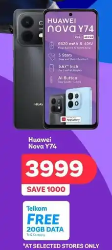 PEP Huawei Nova Y74 offer