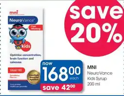 Clicks MNI NeuroVance Kids Syrup 200 ml offer