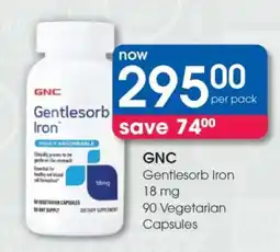 Clicks GNC Gentlesorb Iron offer