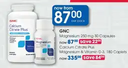 Clicks GNC Magnesium 250 mg 30 Capsules offer