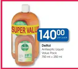 Clicks DETTOL Antiseptic Liquid Value Pack offer