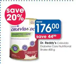 Clicks Dr. Reddy’s Celevida Diabetes Care Nutritional Shake 400 g offer
