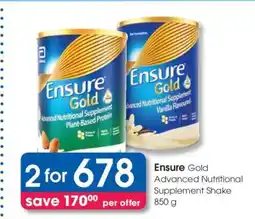 Clicks Ensure Gold Advanced Nutritional Supplement Shake 850 g offer