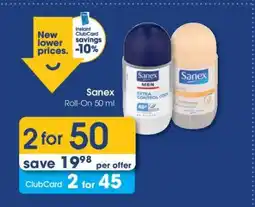Clicks Sanex Roll On 50 ml offer