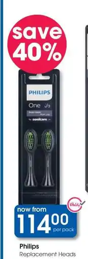 Clicks Philips Replacement Heads offer