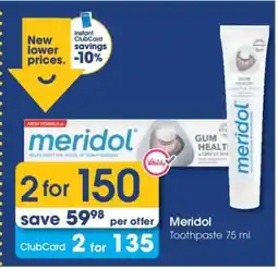Clicks Meridol Toothpaste 75 ml offer